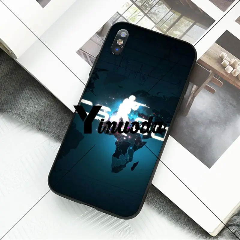 Yinuoda cs go gun game TPU Мягкий силиконовый чехол для телефона iPhone 6S 6plus 7 7plus 8 8Plus X Xs MAX 5 5S XR |
