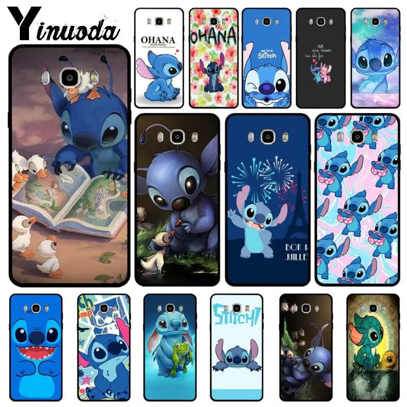 Yinuoda милый стежок Ohana черный чехол для телефона Samsung Galaxy j6plus j7 prime j8 j2 j4plus 2018 чехлы |