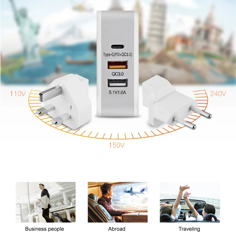 Адаптер питания USB Type-C 68 Вт 1 шт. | Электроника