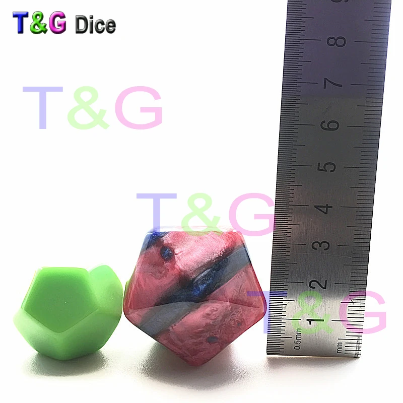10 шт./компл. новый смешанный цвет темно красный и синий D20 эффект мраморной