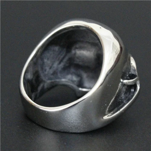 Кольцо с черепом слепой глаз из нержавеющей стали 316L модное мужское кольцо |