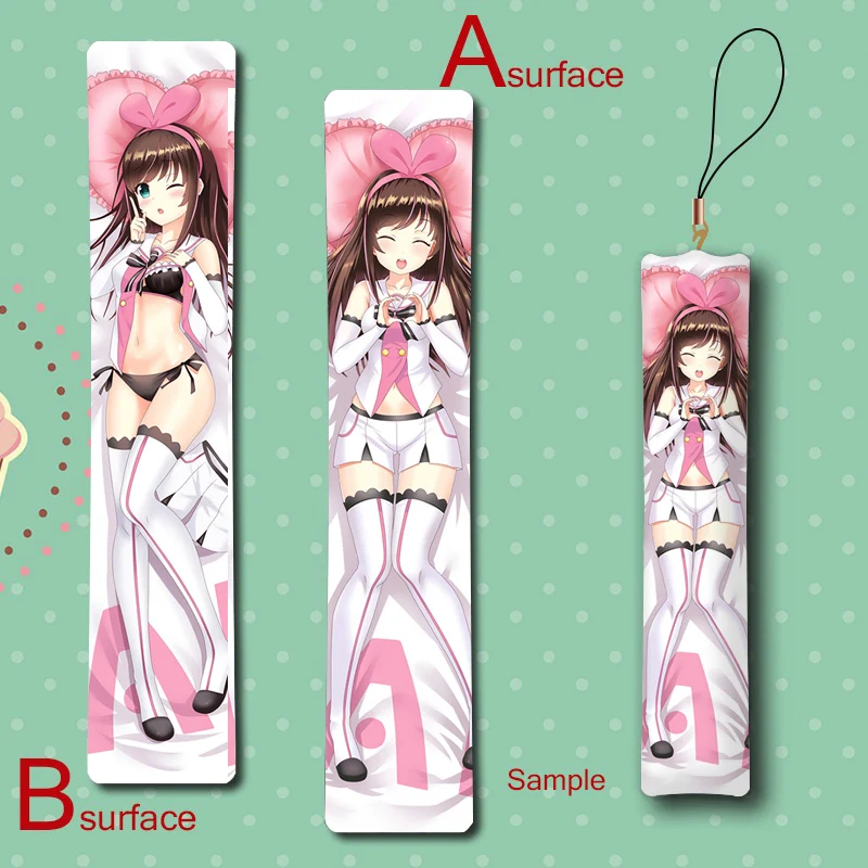 A. Я. Левый и правый канал Kizuna AI в виде милого героя аниме мини Dakimakura брелок подушка