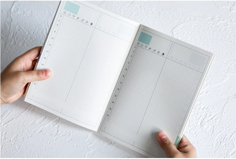 MaoTu Еженедельный планировщик Bullet Journal notebook недатированный ежедневник ежемесячный ежедневник Цветные печати A5 A6