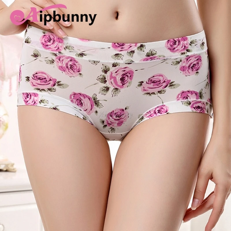 AipBunny шелковистые гладкие Цветочные Сексуальные Бесшовные женские трусы нижнее