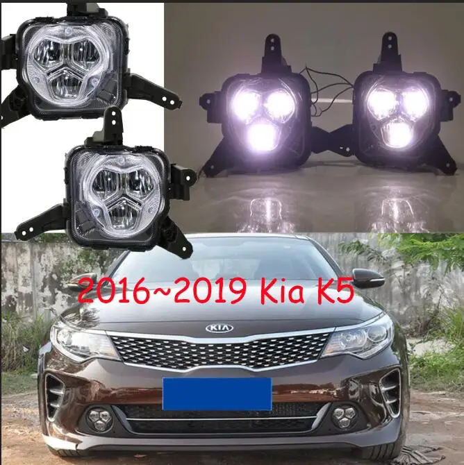 picture Автомобильный бампер для Kia K5 дневной свет~ 2019y автомобильные аксессуары, светодиодный фонарь DRL для Kia K5 противотуманный свет - Цвет: picture