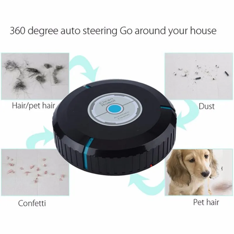 

Home Auto Cleaner Robot Microfiber Smart Robotic Mop Floor Corners Dust Cleaner Sweeper Vacuum Cleaner