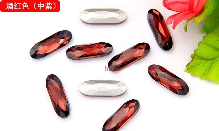 

50PCS Mixed Colors Pointed PRINCESS BAGUETTE Fancy Glass Stones(Various Sizes)