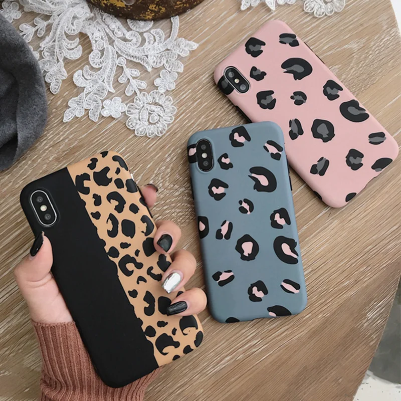 Fashion Colorful Leopard Print Phone Case For iPhone 11 Pro Max XR XS Max 8 7 6 6S Plus Cover Luxury Soft Cases For iPhone 11Pro