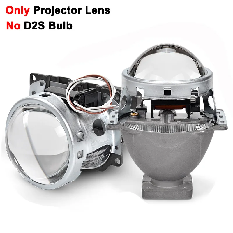 only Projector Lens 3,0 дюймов Q5 квадратный биксеноновый объектив проектор HID фара полностью Металлическая фара линзы использовать D1S D2S D2H D3S D4S лампы для автомобиля - Цвет: only Projector Lens