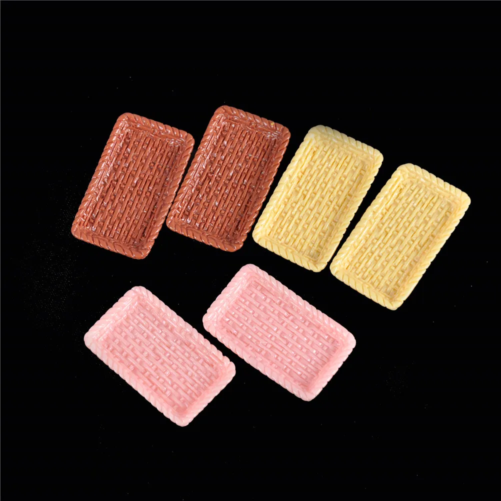 Миниатюрные кухонные игрушки 35*20 мм 2 шт./лот мини-белые тарелки кукольный домик