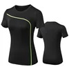 Quick Dry Fit Yoga Tops for Woman Short Sleeve Sports Fitness T Shirt 3