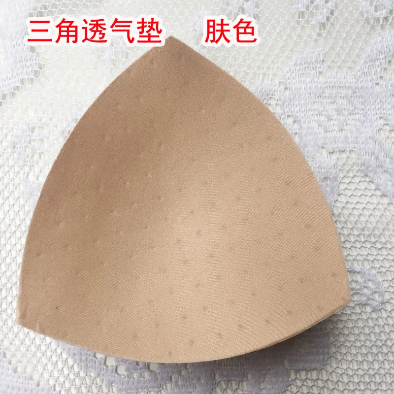 14cm triangle nude 5 пара/лот, поролоновые подушечки для бюстгальтера пуш-ап, 17 см, большой размер, бикини, купальник с подкладкой, вставки для женщин, нижнее белье с мягкими невидимыми съемными чашечками - Цвет: 14cm triangle nude
