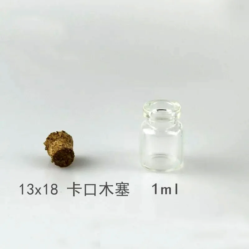 1000pcs 13*18mm 0.6ml small glass vials drift bottles message jars with cork container diy jewelry pendant wedding home decor | Украшения и
