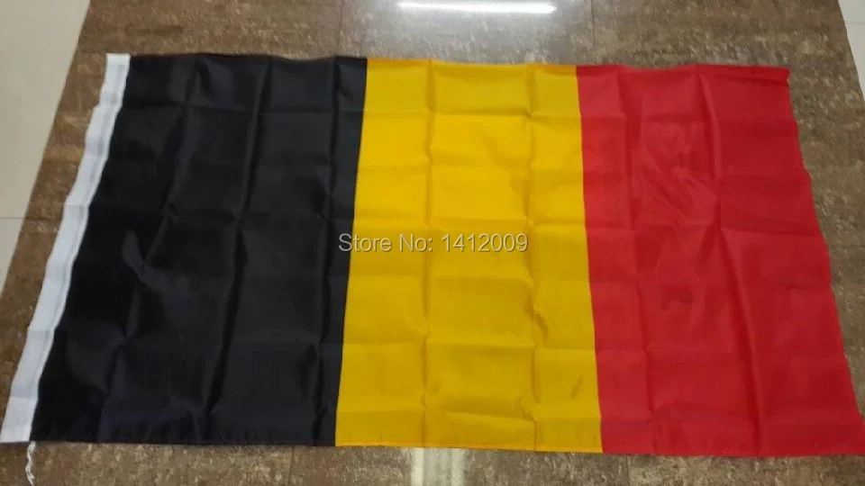 Европродажа бесплатная доставка 90*150 см подвесной флаг Бельгии Национальный