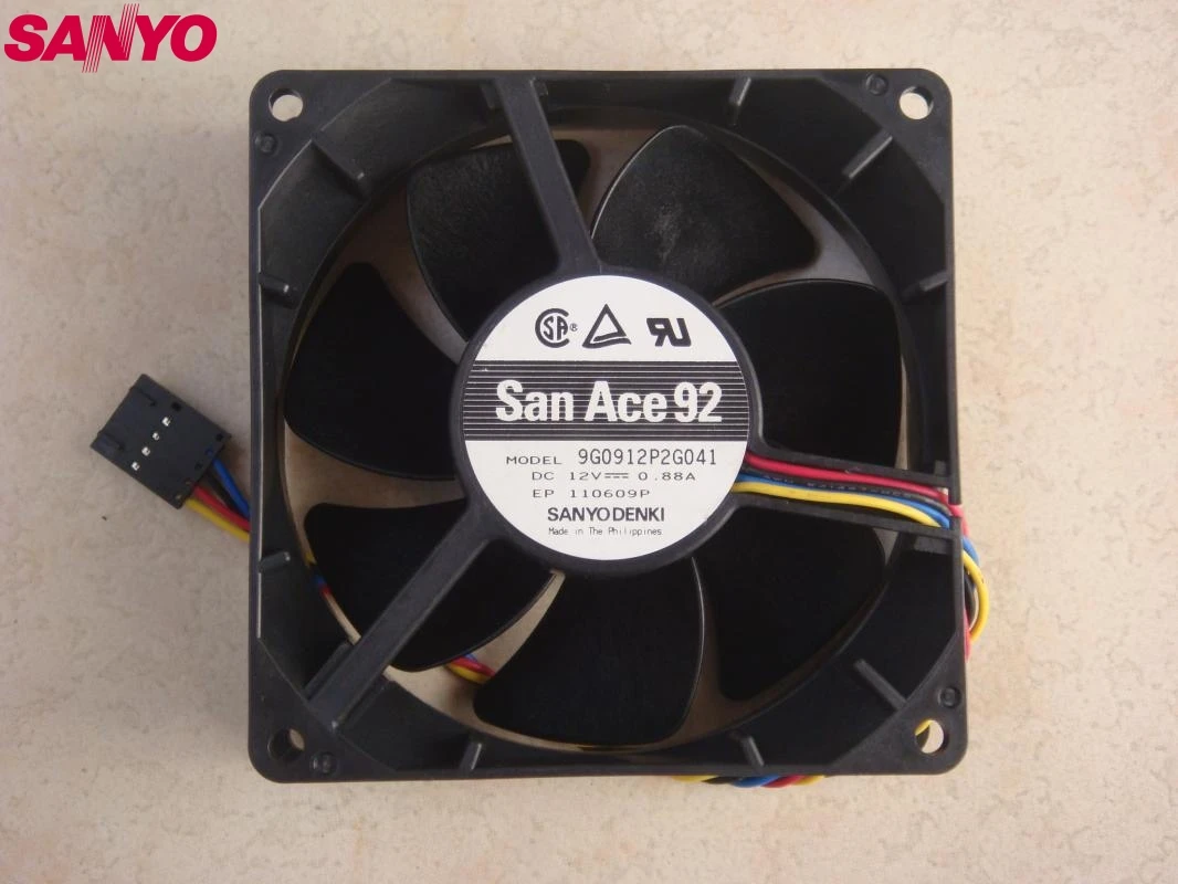 1 шт. 9G0912P2G041 12V 0.88A 9032 90 мм 90*90 * маленького размера круглой формы с диаметром 32