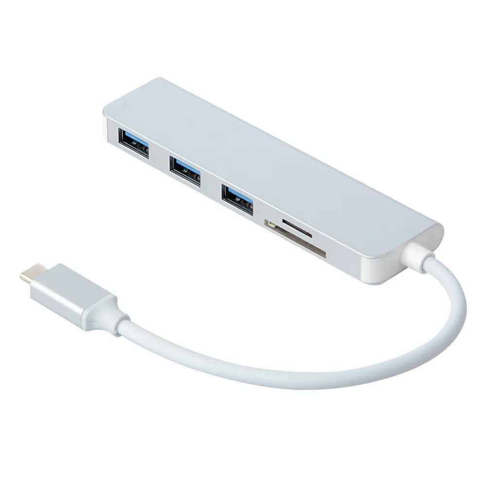 Type C USB 3 0 для 3xusb 5в1 концентратор адаптер SD TF кардридер компьютера Поддержка SDHC UHS I