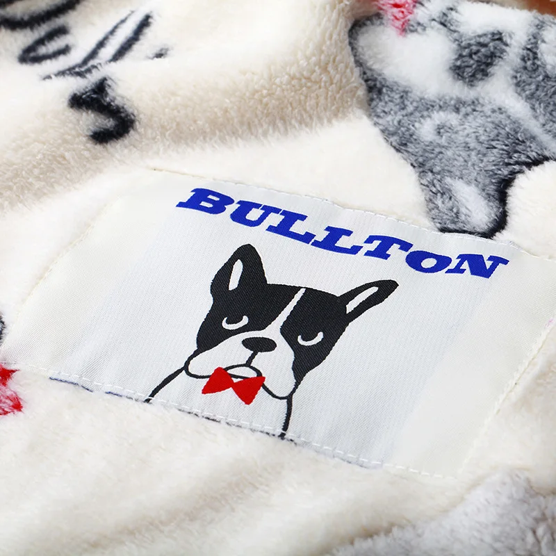 2018 новый теплый Питбуль одеяло с принтом для собак коврик маленьких средних и