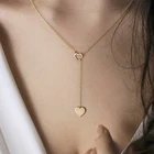 Женское Ожерелье в стиле бохо XIYANIKE, длинное ожерелье в форме сердца, чокер в подарок в этническом богемном стиле, Прямая поставка