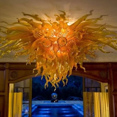 

Air Shipping AC Led Bulbs 120v/240v Flush Mount Crystal Chandelier Light