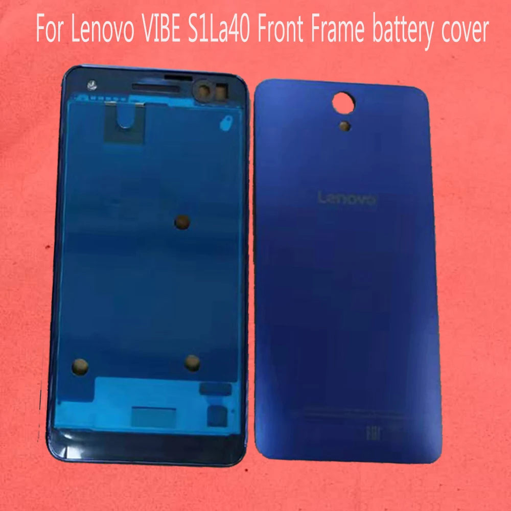 Корпус для Lenovo VIBE S1La40 передняя рама пластиковая задняя дверь аккумулятор без