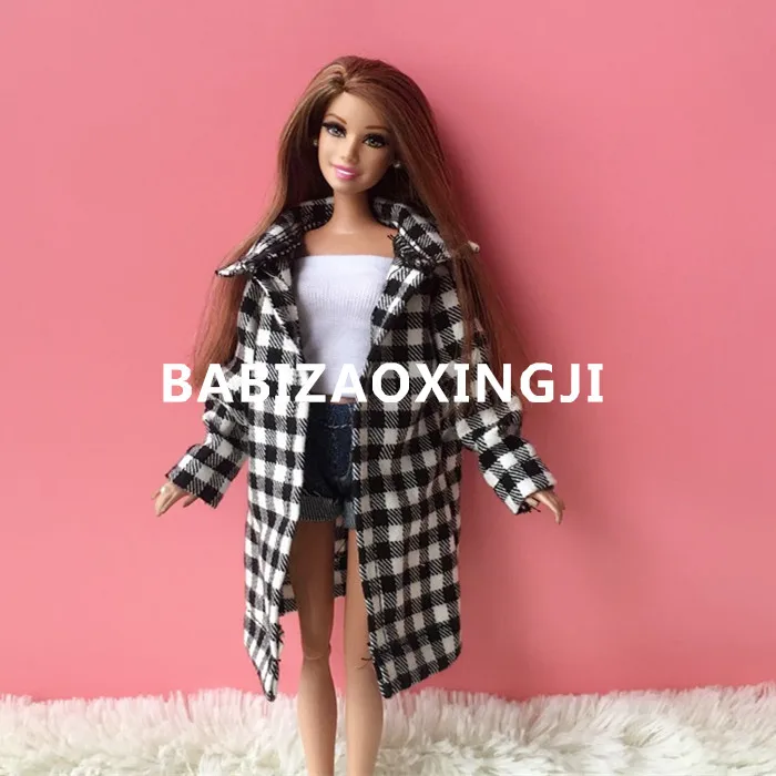 Одежда для куклы 1/6 Bjd одежда в клетку рубашка Blyth подходит Pullip blyth Licca Momoko Azone ICY