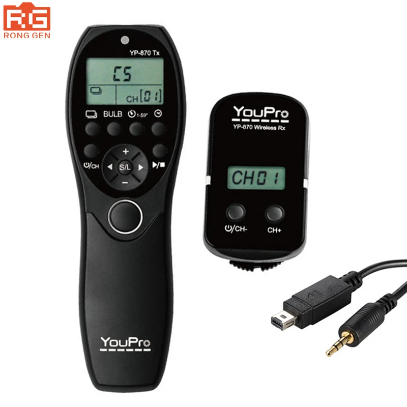 YouPro YP 870 II DC2 2 4G беспроводной пульт дистанционного управления ЖК Таймер спуска