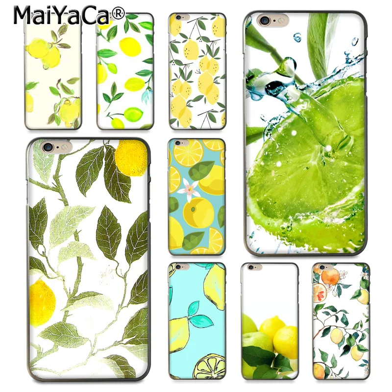 MaiYaCa фрукты свежий лимон красочные милые аксессуары для телефона чехол iPhone 8 7 6 6S