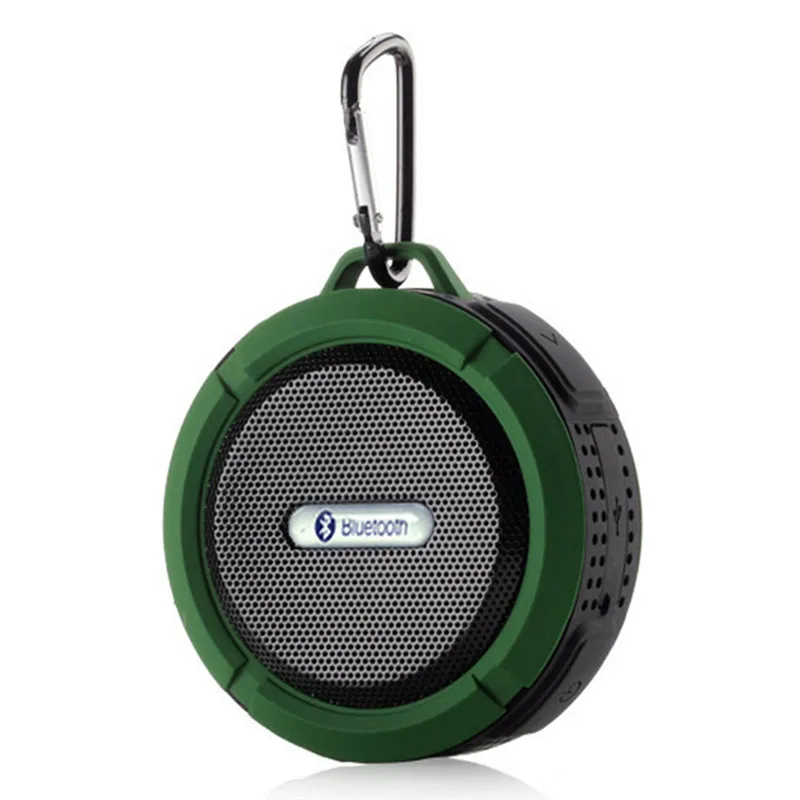 green Digitalworld беспроводной Bluetooth Handsfree водонепроницаемый Микрофон всасывания мини динамик душ для ванной C6 - Цвет: green