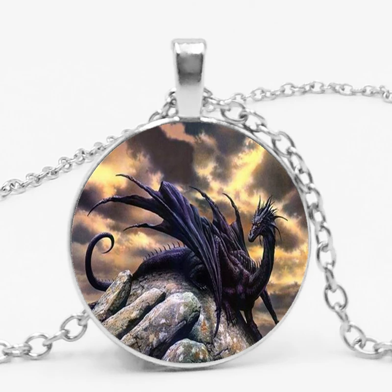 

Western Dragon Region Black Dragon Pendant Necklace Jewelry Necklace Send A Friend's Gift Photo Private Order