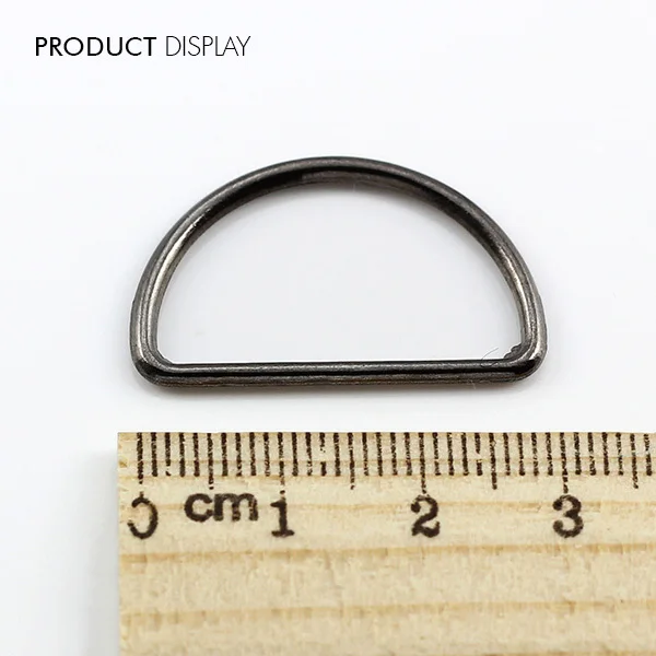 Металлическая пряжка для ремня с D-образным кольцом черного цвета 25 мм сумок