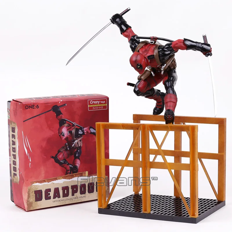 

Crazy Toys Deadpool 2 Hurdling Ver. 1/6th Scale Statue PVC Figure Collectible Model Toy 40cm