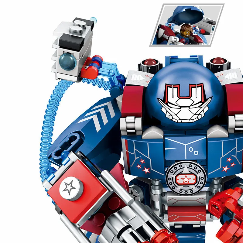 Новые Супергерои Мстители 4 войны машина Buster Fit Marvel Endgame фигурки строительные