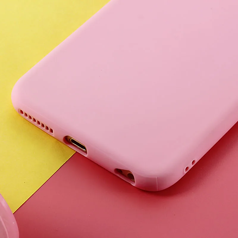 ТПУ карамельного цвета чехол для iPhone 7 8 Plus X XR XS Max роскошный мягкий задний Чехол 5 5S