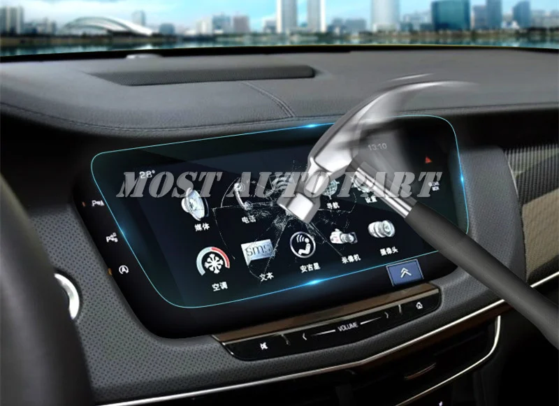Закаленное стекло для защиты экрана навигатора GPS Cadillac CT6 2016 2019 автомобильные