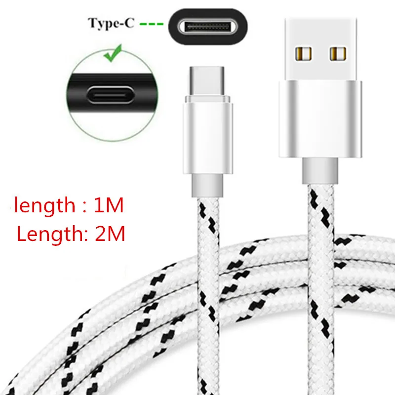 USB кабель для быстрой зарядки 2 м Тип C телефонов Samsung galaxy S10 S9 S8 A8 2018 A7 A3 A5 2017 Axon 7 mini