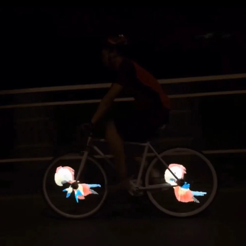 Разрешение яркости 2000cd/m2 умный велосипед спиц колесо световой монитор дисплей rgb