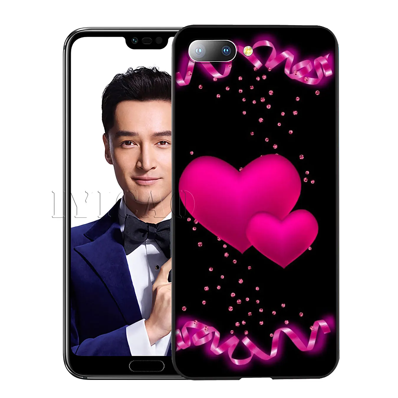IYICAO Love cute Silicone Soft Case for Huawei Y7 Y6 Prime Y9 2018 Honor 8C 8X 8 9 10 Lite 6A 7C 7X 7A Pro |