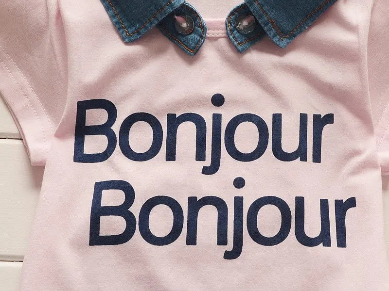 ExactlyFZBaby boys summer removable denim lapel clothes suit kids letter t shirt jean shorts children leisure clothing sets |