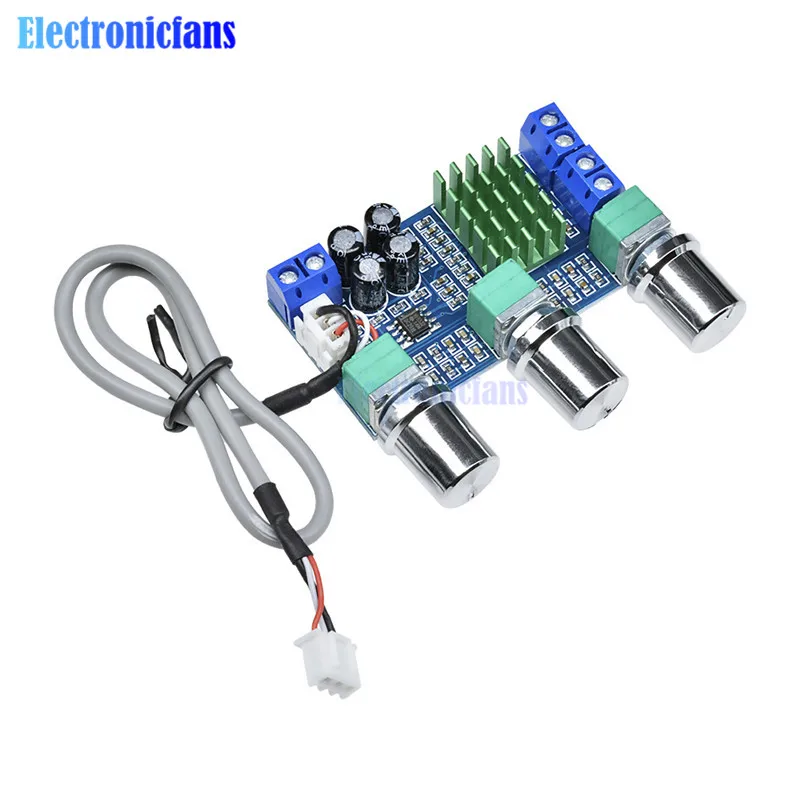 DC 12V 24V 80W x 2 двухканальный цифровой аудио TPA3116D2 высокие басы регулируя