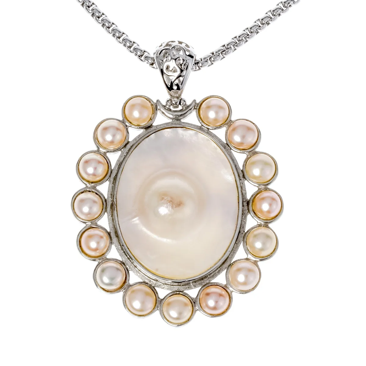Ожерелье с подвеской Mother of pearl ожерелье из нержавеющей стали цепочкой модные