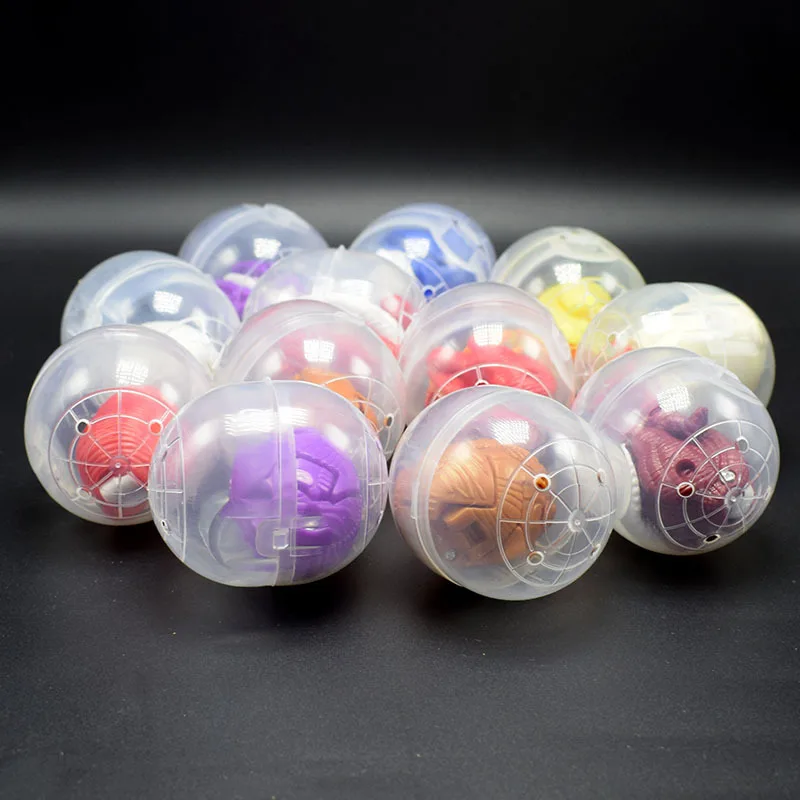 100Pcs/Lot Plastic Surprise Egg Dinosaur Capsule with Car Toy Deformation Mini Eggs Toys for Kids Wholesale | Игрушки и хобби