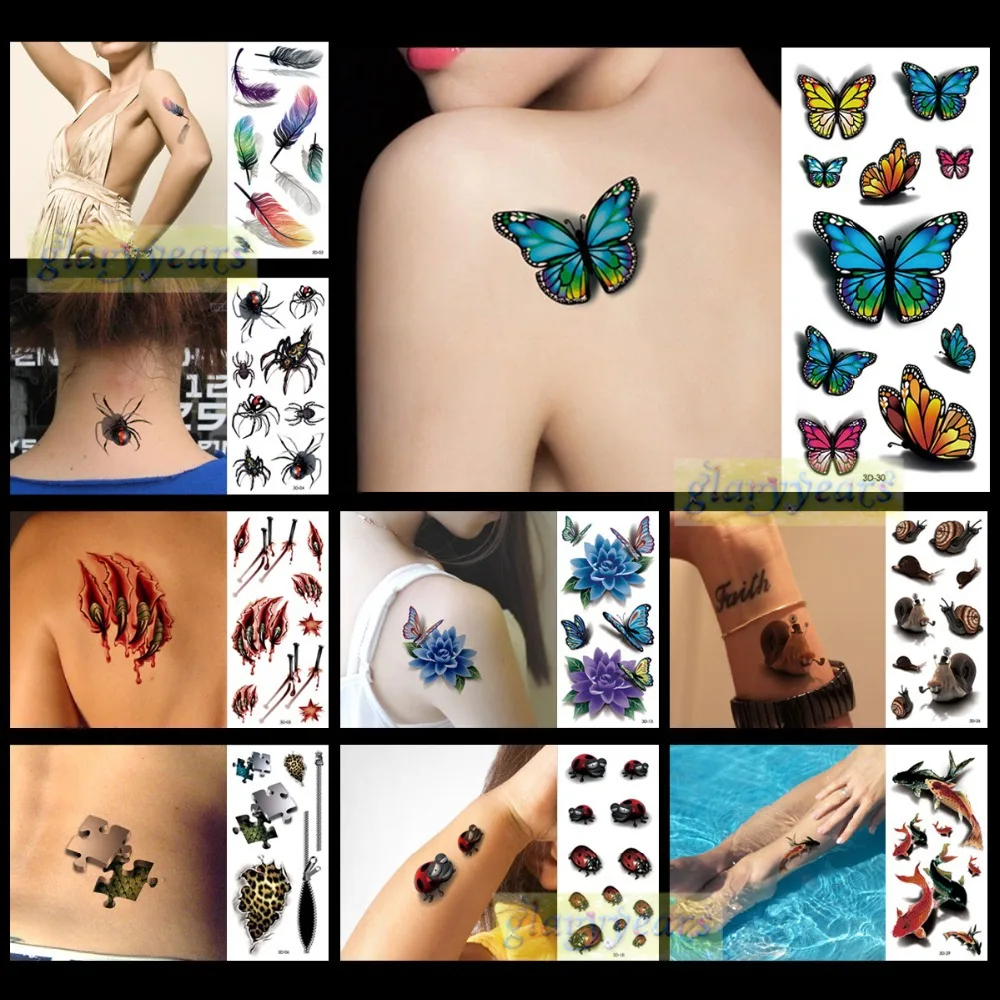 Новое поступление 2019 1 лист модная мужская и женская Водонепроницаемая временная