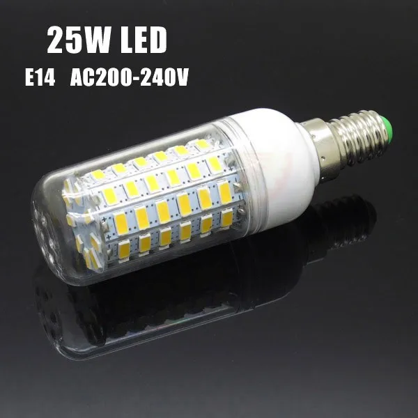 Светодиодная лампа e14 220 В 3 Вт 5 Вт 7 Вт 10 Вт 12 Вт 15 Вт 20 Вт 25 Вт SMD 5730 высокомощная лампа 5730SMD для люстры Bombillas год