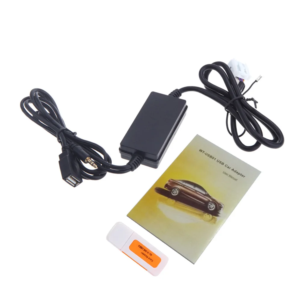 Автомобильный USB Aux-in адаптер mp3-плеер радио интерфейс для VW Audi Skoda Seat 12Pin |