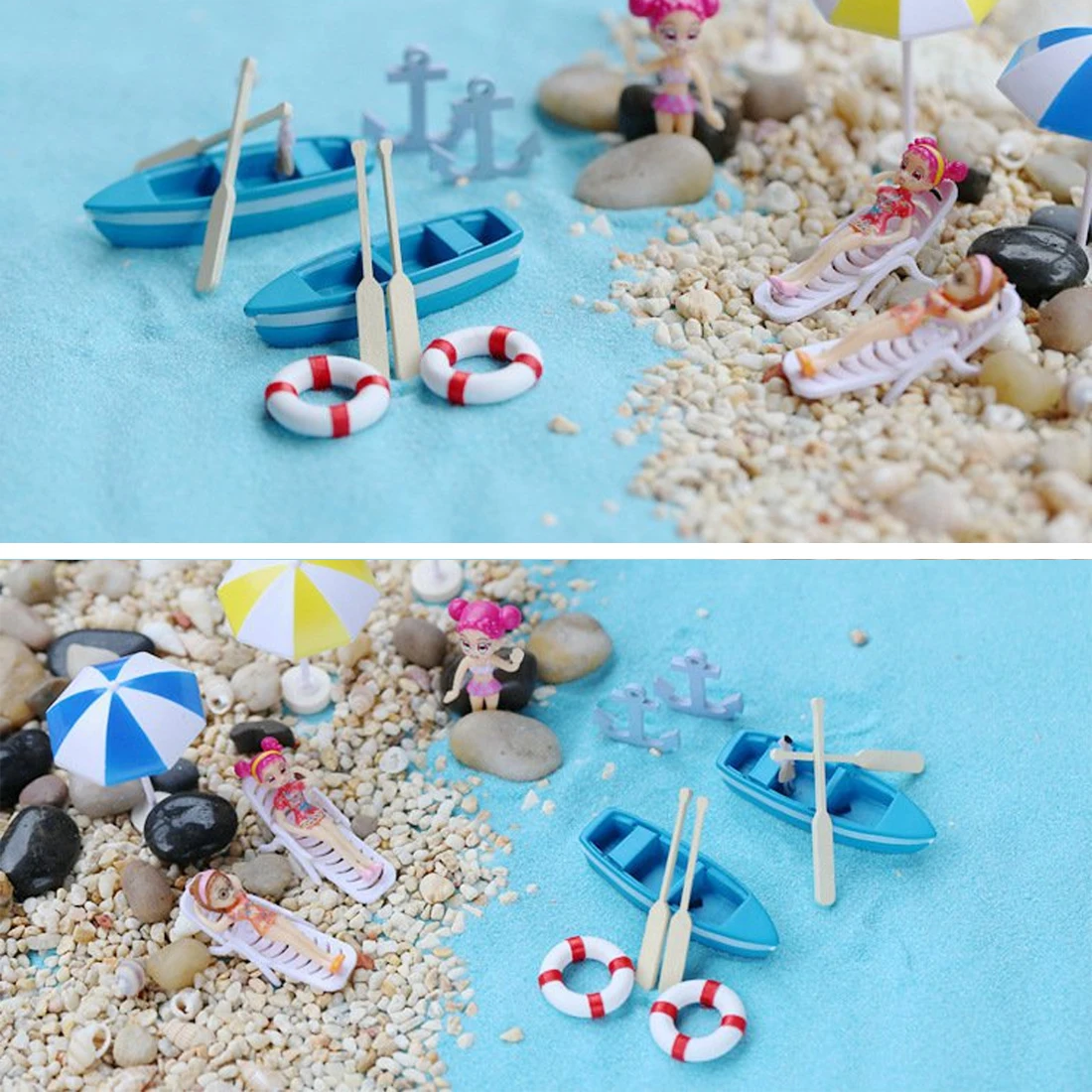 Новое миниатюрное искусственное пляжное мини кресло миниатюрная садовая