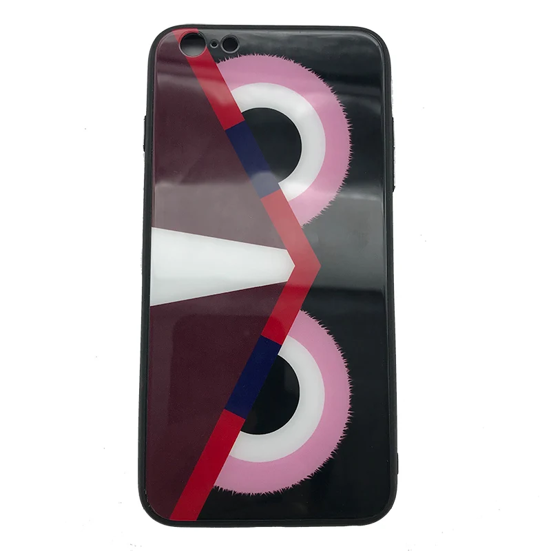 Закаленное Стекло задняя крышка TPU край чехол для iPhone 6 S плюс Мрамор рисунком Coque