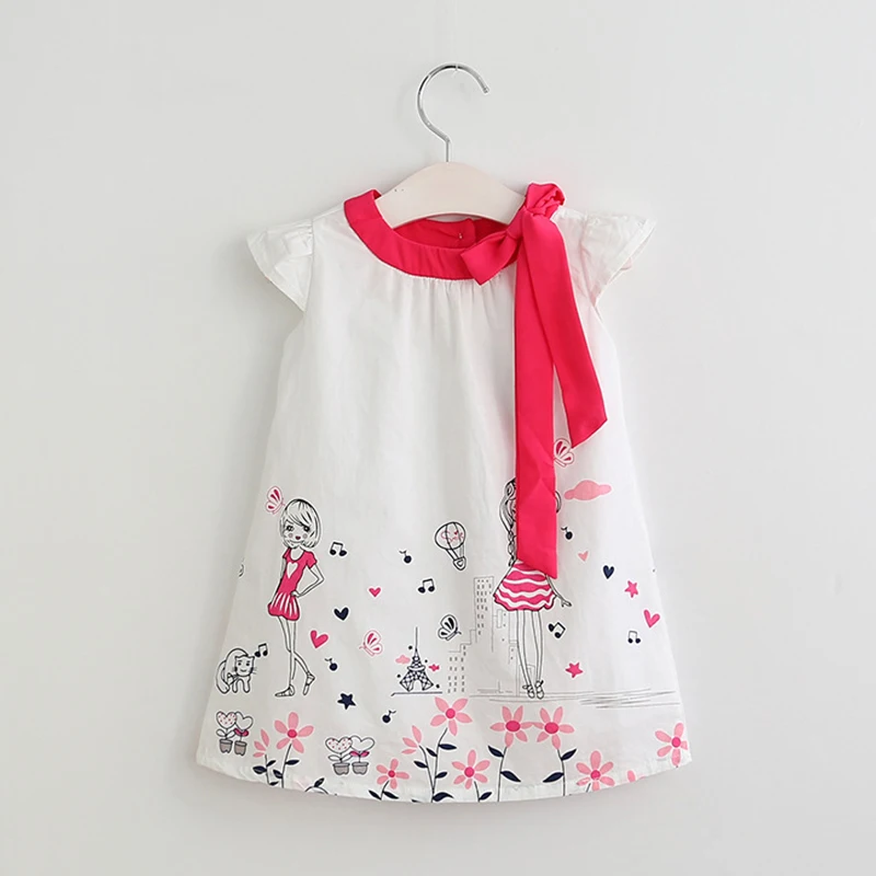 Девушки Одежды Платья 2017 Весной И Летом Девушка Sweet Смазливая Streamer Маленькая