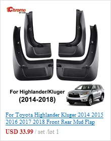 Для Toyota Highlander Kluger хромированный переключатель интерьерный Кнопка крышка вентиляционное отверстие отделка украшение автомобиля Стайлинг
