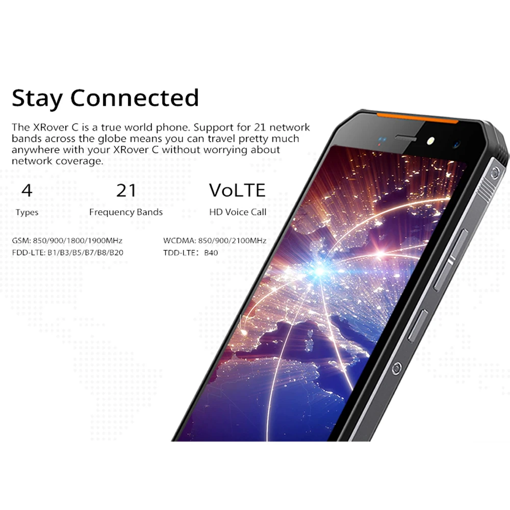 LEAGOO XRover C IP68 Waterproof Smartphone Fingerprint Face ID 4G 5.72" IPS 5000mAh 2GB 16GB 13MP Dual Rear Cams Mobile Phone |