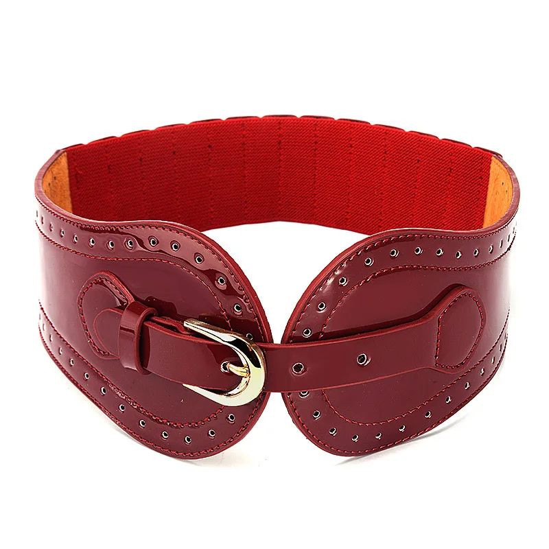 Женский широкий пояс из воловьей кожи эластичный для женщин|elastic belt|elastic fashion